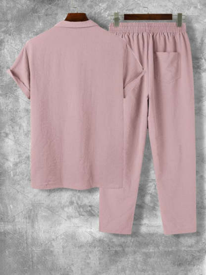 Casual Collar Shirt And Pants - Grafton Collection