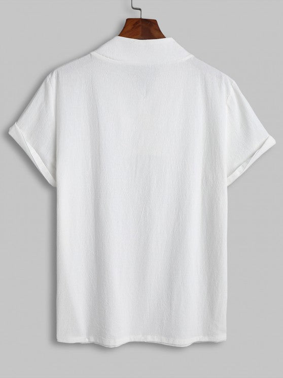 Casual V Neck Short Sleeves Top And Pant - Grafton Collection