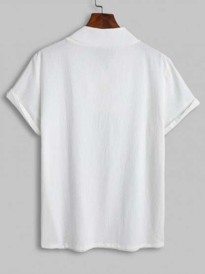 Casual V Neck Short Sleeves Top And Pant - Grafton Collection