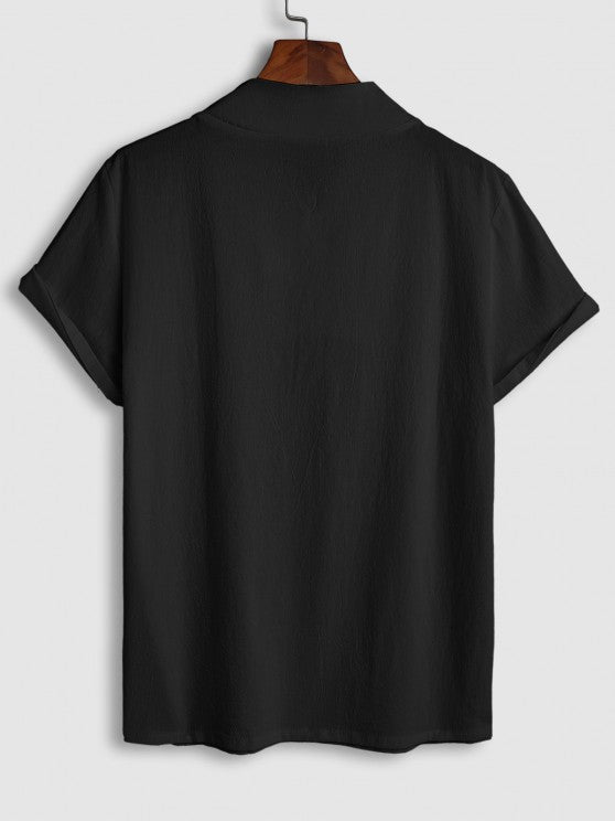 Casual V Neck Short Sleeves Top And Pant - Grafton Collection