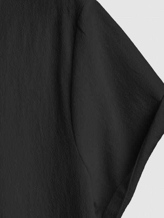 Casual V Neck Short Sleeves Top And Pant - Grafton Collection