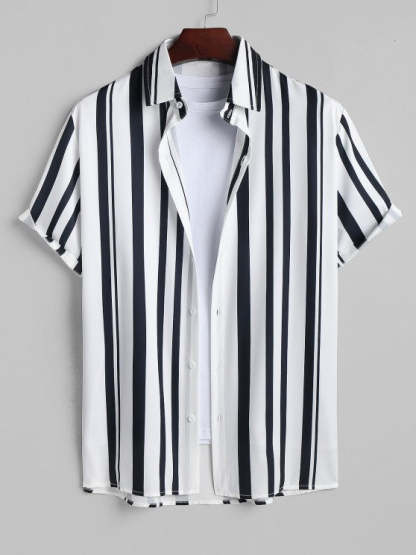 Two Tone Shirt And Basic Shorts Set - Grafton Collection