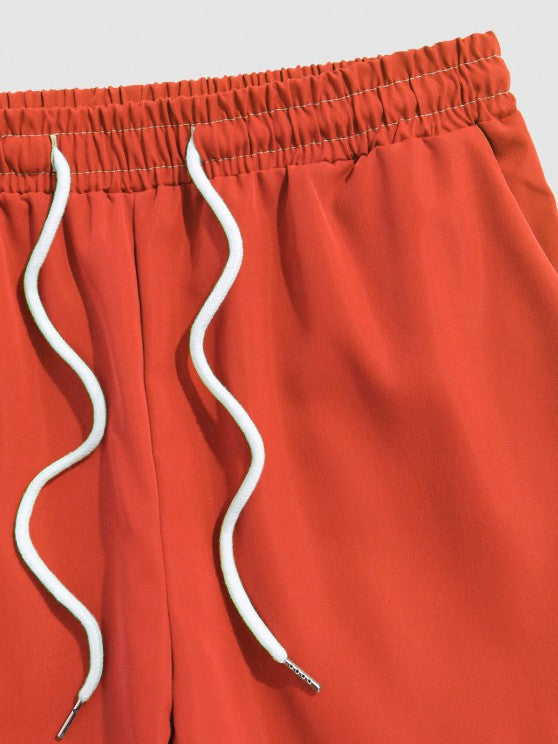 Casual Bear Pattern T-Shirt And Shorts - Grafton Collection