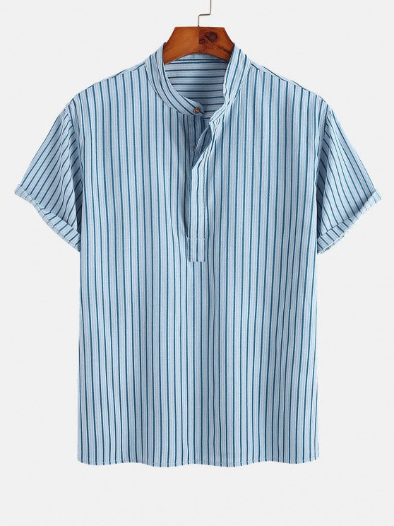 Vertical Striped Shirt And Shorts - Grafton Collection