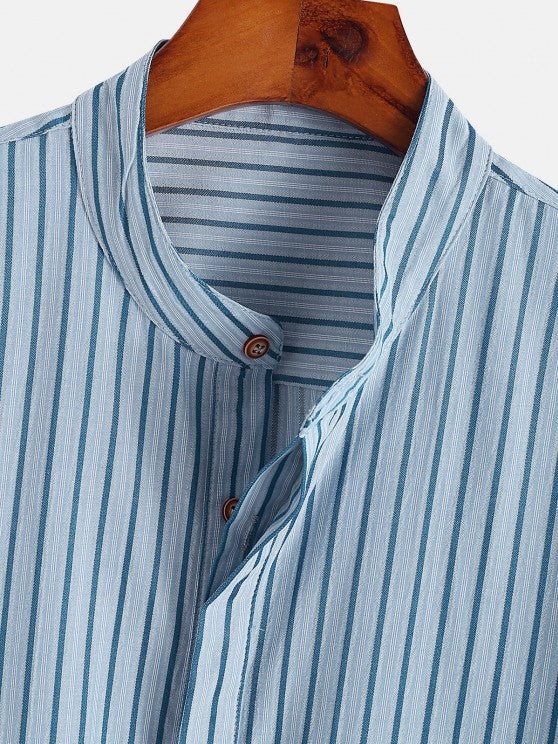 Vertical Striped Shirt And Shorts - Grafton Collection