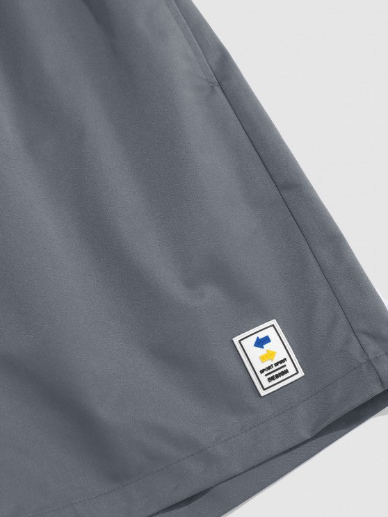 Painting Plant Pattern Shirt And Drawstring Shorts - Grafton Collection