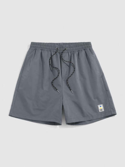 Painting Plant Pattern Shirt And Drawstring Shorts - Grafton Collection