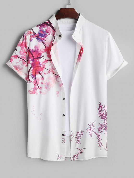 Painting Plant Pattern Shirt And Pant - Grafton Collection