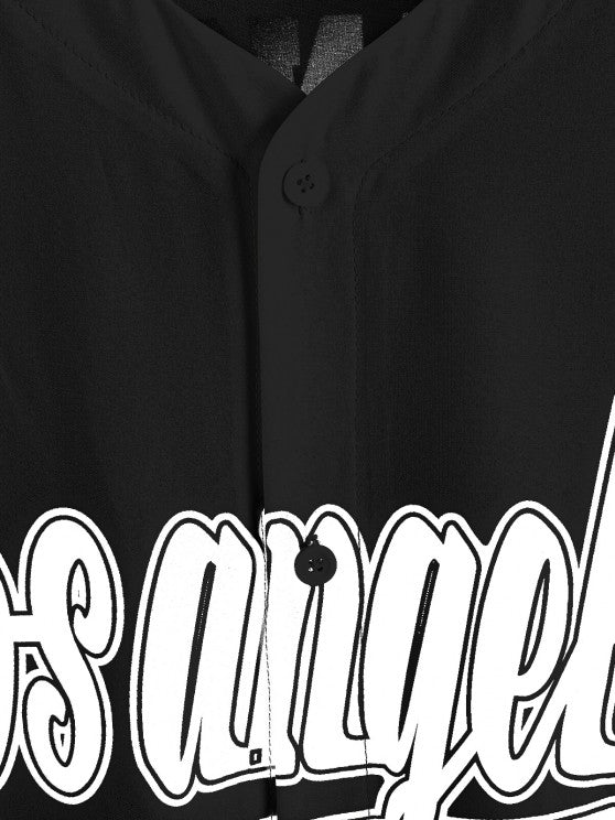 Los Angeles Letter T Shirt And Cargo Shorts - Grafton Collection