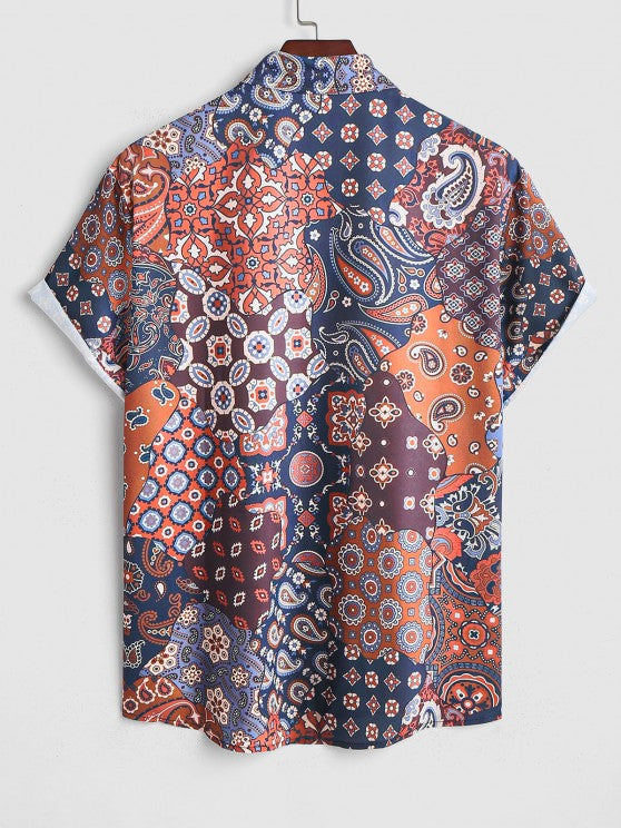 Floral Printed Shirt And Shorts - Grafton Collection