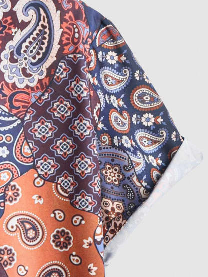 Floral Printed Shirt And Shorts - Grafton Collection