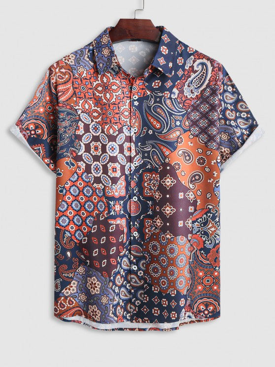 Floral Printed Shirt And Shorts - Grafton Collection