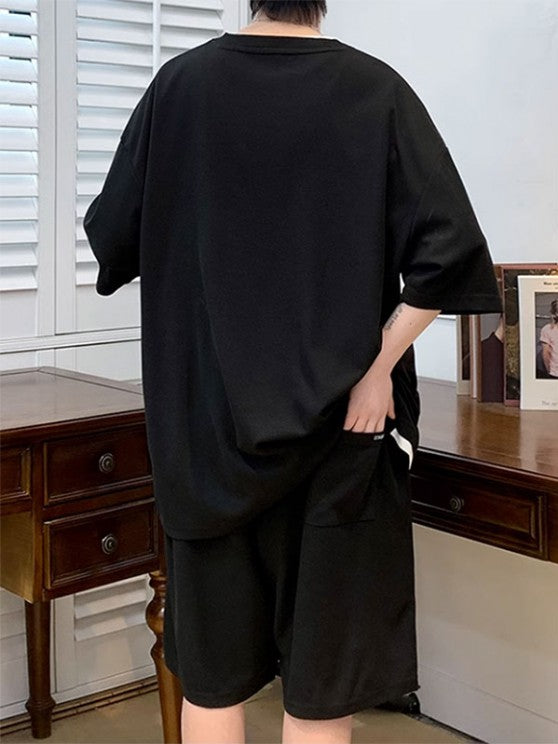 Drop Shoulder Half Sleeve T-Shirt And Shorts - Grafton Collection