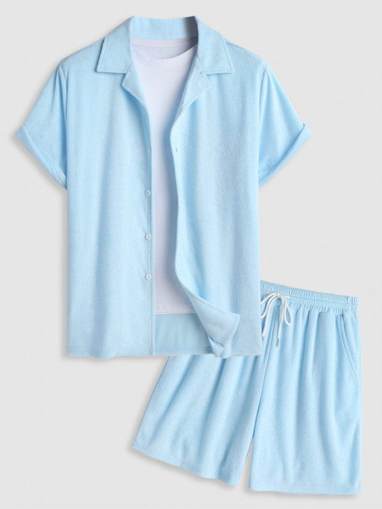 Short Sleeves Shirt And Casual Shorts - Grafton Collection