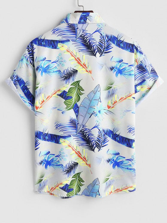 Palm Leaves Shirt and Beach Shorts Set - Grafton Collection