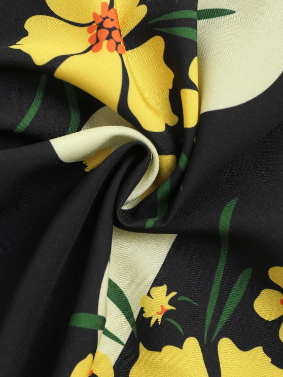 Floral Print Shirt and Beach Shorts Set. - Grafton Collection