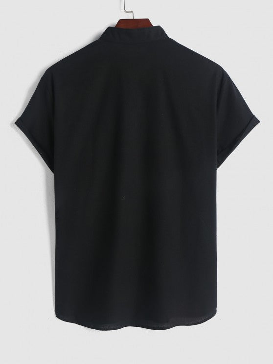 Embroidered Shirt And Jogger Set - Grafton Collection