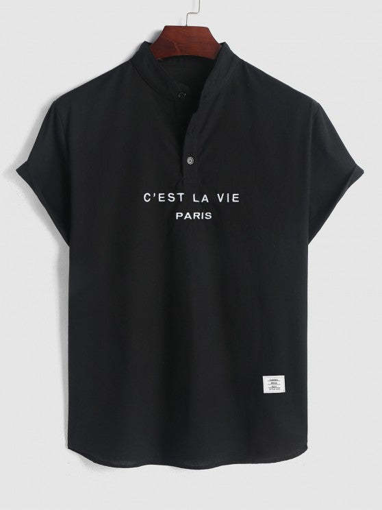 Casual Embroidery T-Shirt And Shorts - Grafton Collection