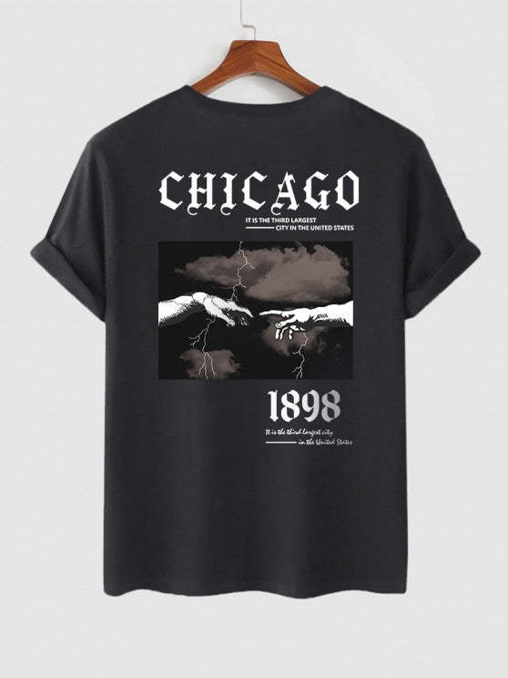 Letter Printed T Shirt And Shorts - Grafton Collection