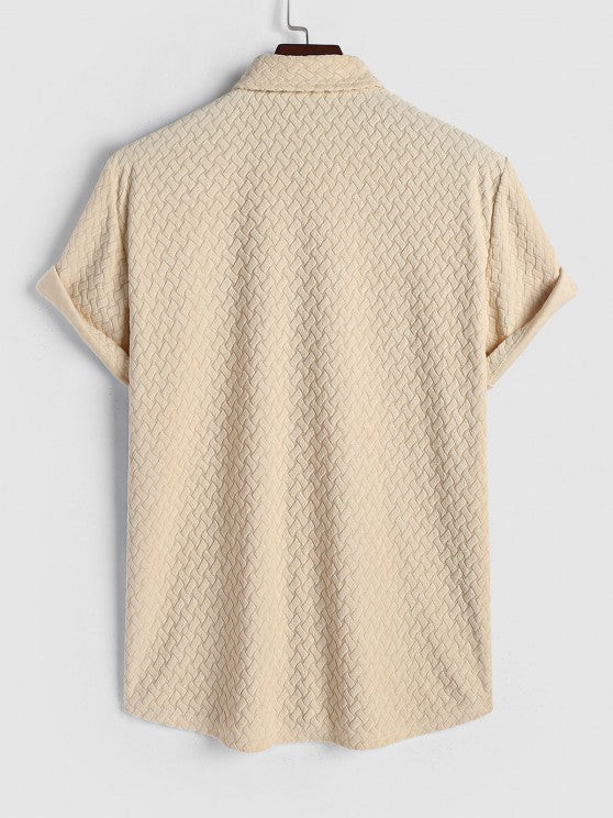 Terry Cloth Short Sleeves Shirt And Shorts - Grafton Collection