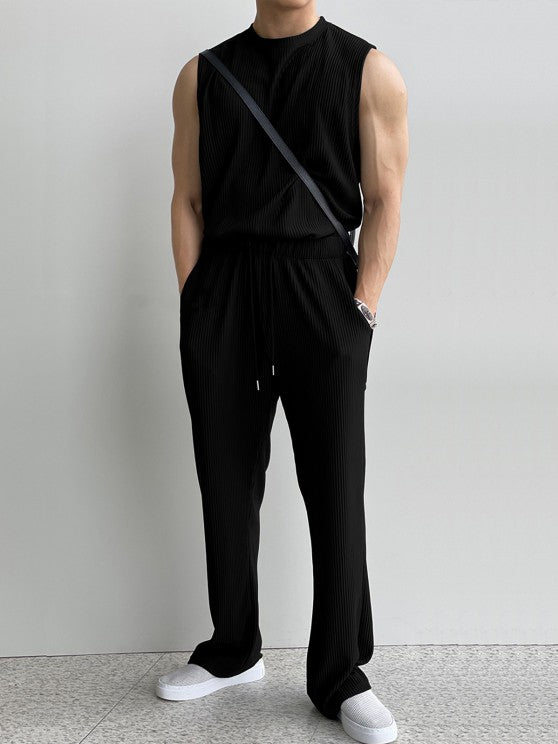 Tank Top Sleeveless T Shirt Pants Set - Grafton Collection
