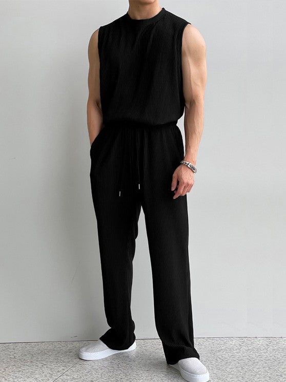 Tank Top Sleeveless T Shirt Pants Set - Grafton Collection
