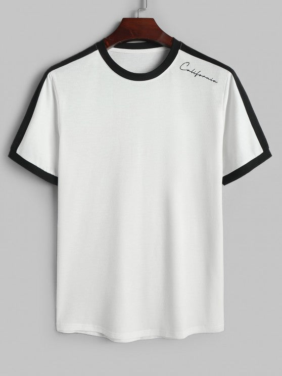 Letter Short Sleeves T Shirt And Shorts - Grafton Collection