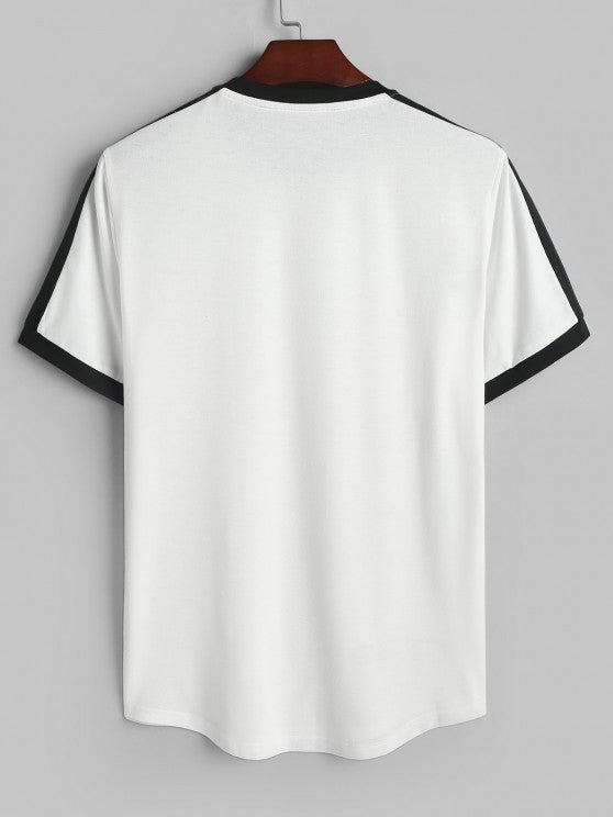 Letter Short Sleeves T Shirt And Shorts - Grafton Collection