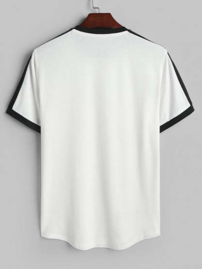 Letter Short Sleeves T Shirt And Shorts - Grafton Collection