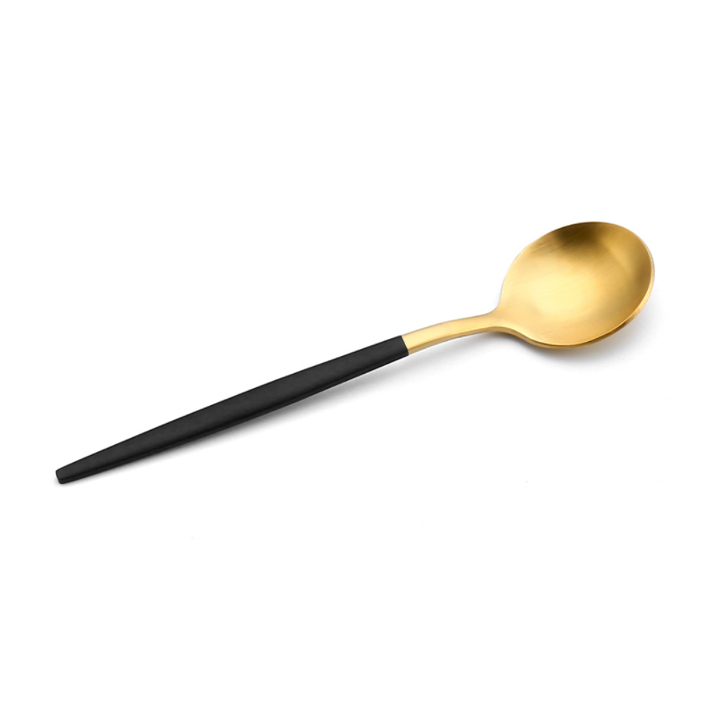 Matte-Colored Stainless Steel Dessert & Tea Spoons - Grafton Collection