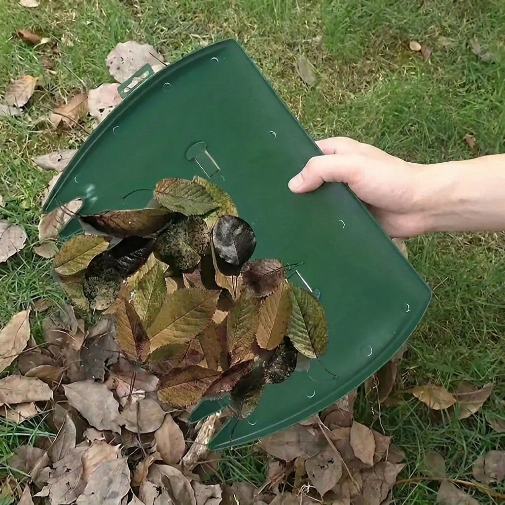 Plastic Rake Style Leaf Gathering Tool For Yard Cleaning