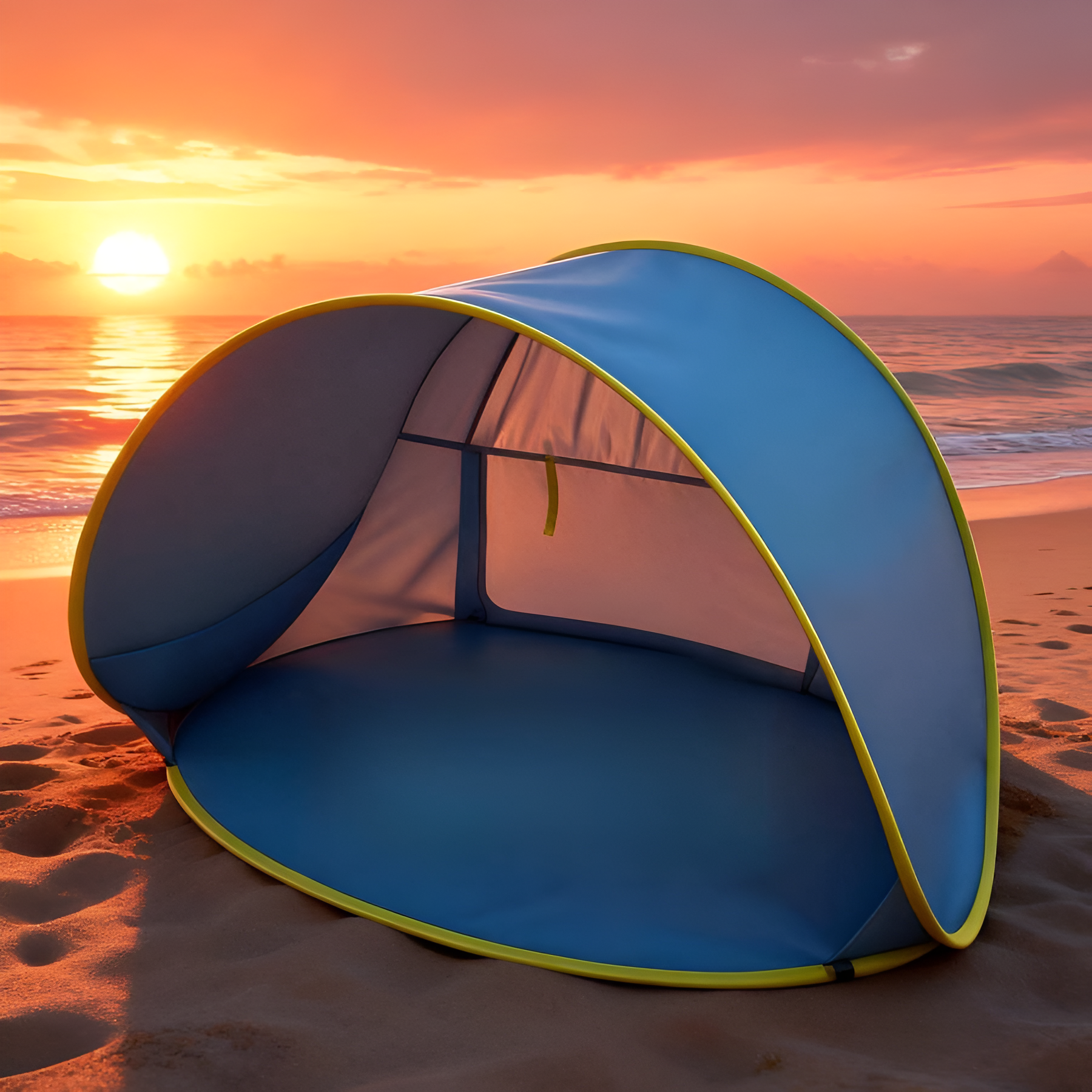 Sunshade Beach Tent, Portable Quick Setup Sunshade Tent, Suitable For Hiking- High Quality, Sunshade Umbrella, Hiking Shelter, Pop-Up Tent, Lightweight Tent, High-Quality Tent, Outdoor Sunshade Canopy, Family Outing BWJP