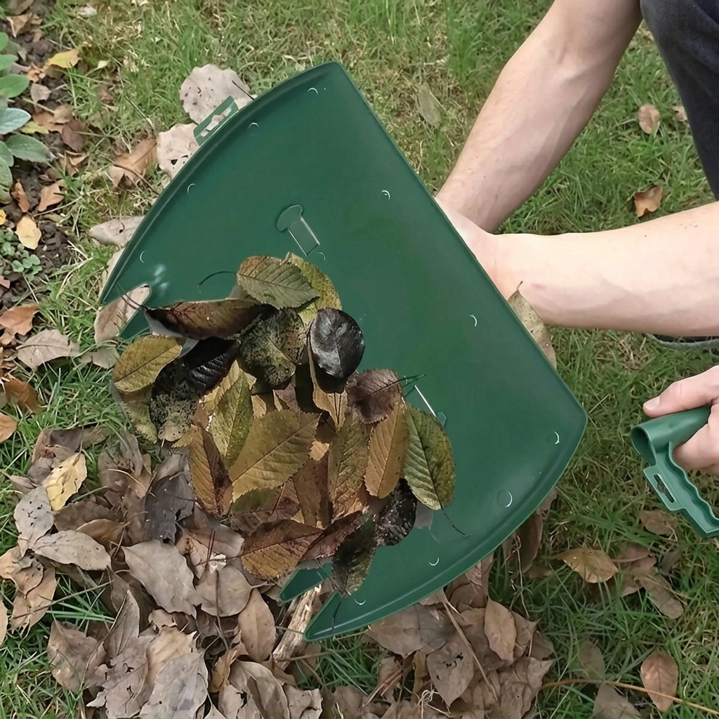 Lightweight Leaf Scoop Rake For Garden And Yard Cleaning