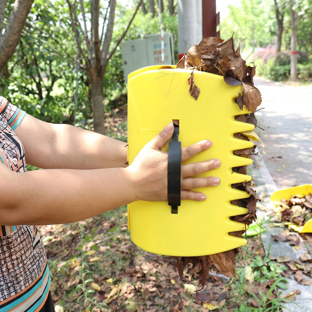 Lightweight Leaf Scoop Rake For Garden And Yard Cleaning