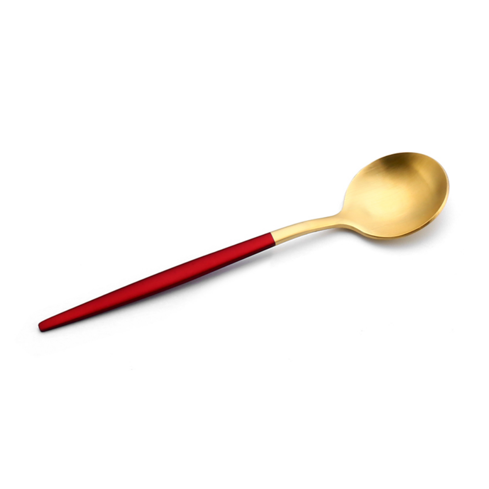 Matte-Colored Stainless Steel Dessert & Tea Spoons - Grafton Collection