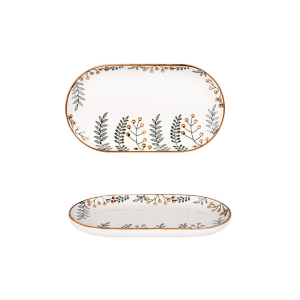 Hand Painted Leaf Dishes - Grafton Collection