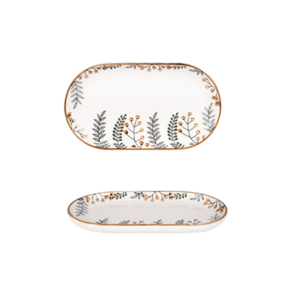 Hand Painted Leaf Dishes - Grafton Collection