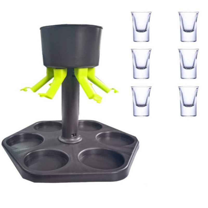 6 Shot Glass Dispenser And Holder - Grafton Collection
