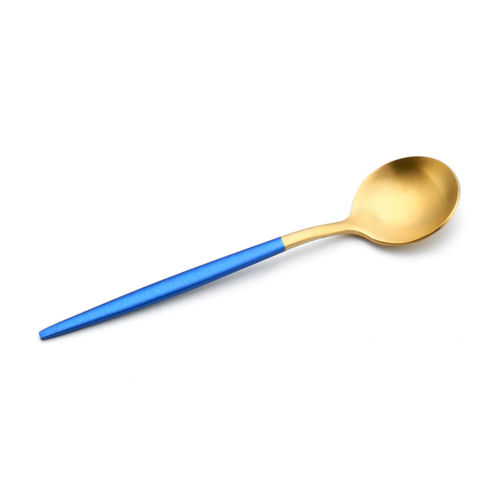 Matte-Colored Stainless Steel Dessert & Tea Spoons - Grafton Collection