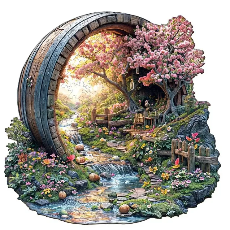 Wooden Puzzle M Size 160-200pcs Collection Unique Shape Jigsaw Puzzle for Adults Kids Family Game Creative Birthday Gifts Natural Material Smooth Edge Home Decor