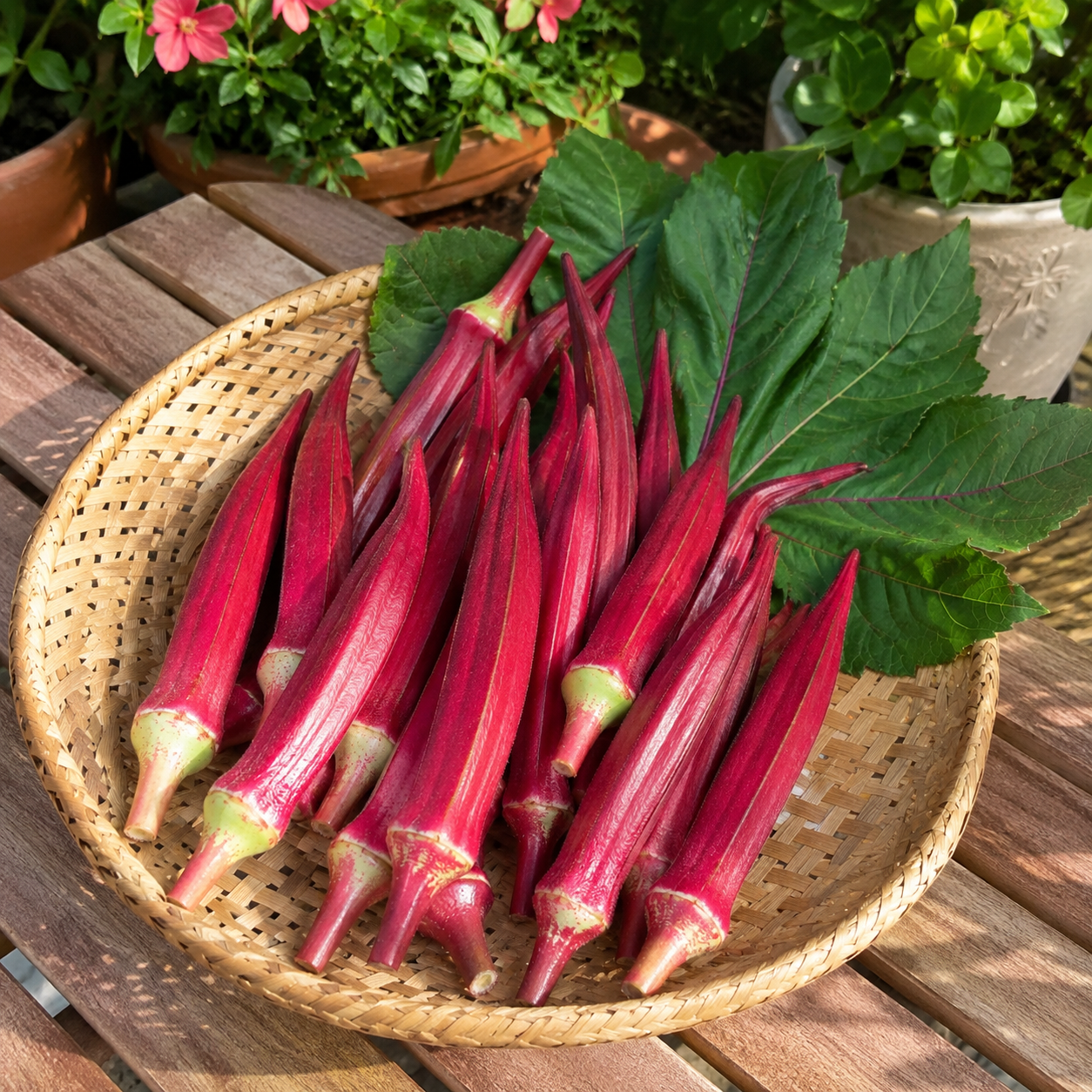 50 Pieces Heirloom Okra Seeds For Home Garden  