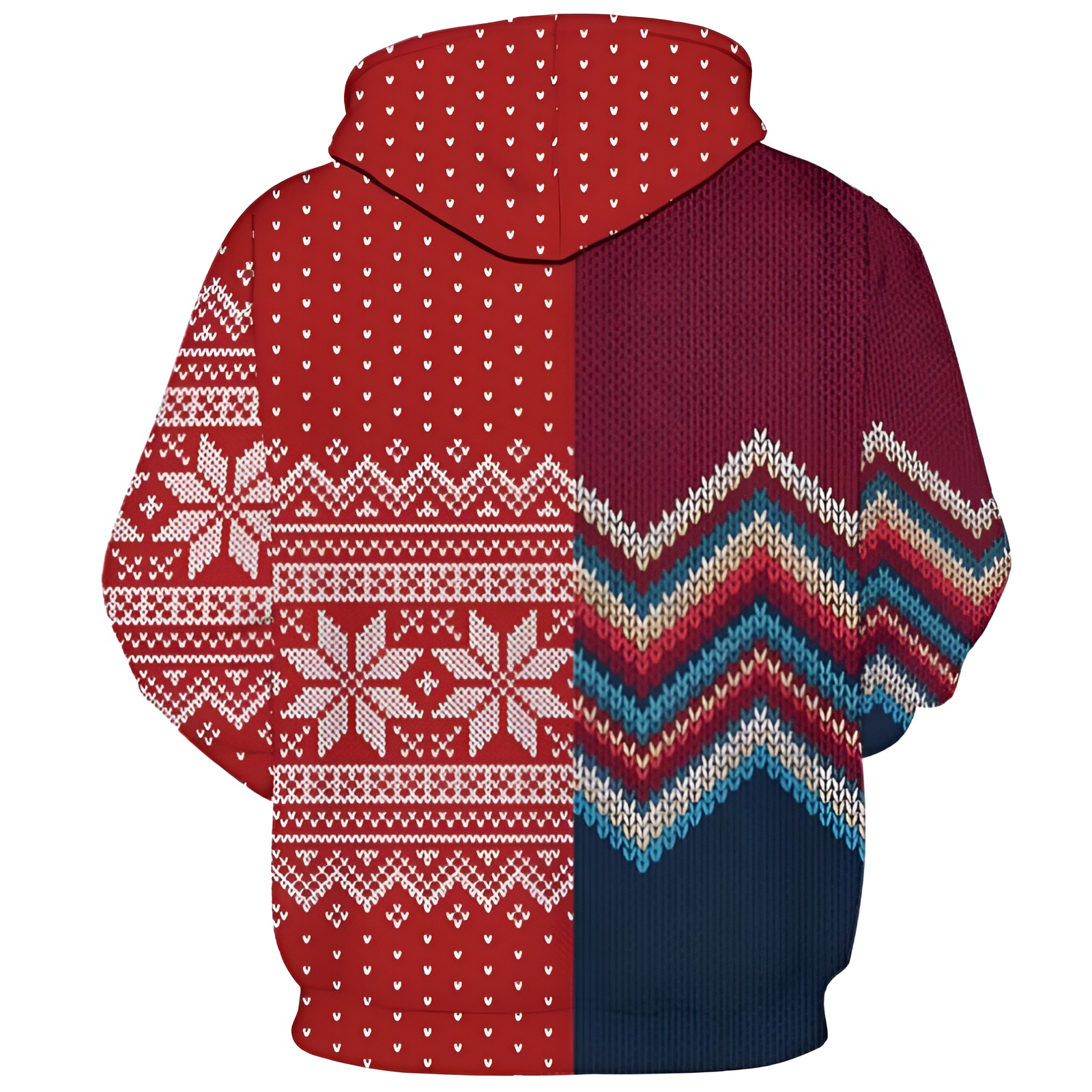 Santa Claus Funny Christmas Novelty Fashion Pullover Hoodies With Pockets