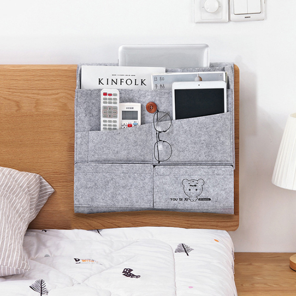Bedside Felt Storage Bag For Books & Accessories - Grafton Collection
