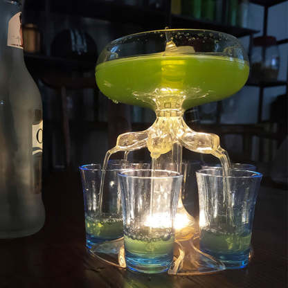 6 Shot Glass Dispenser And Holder - Grafton Collection