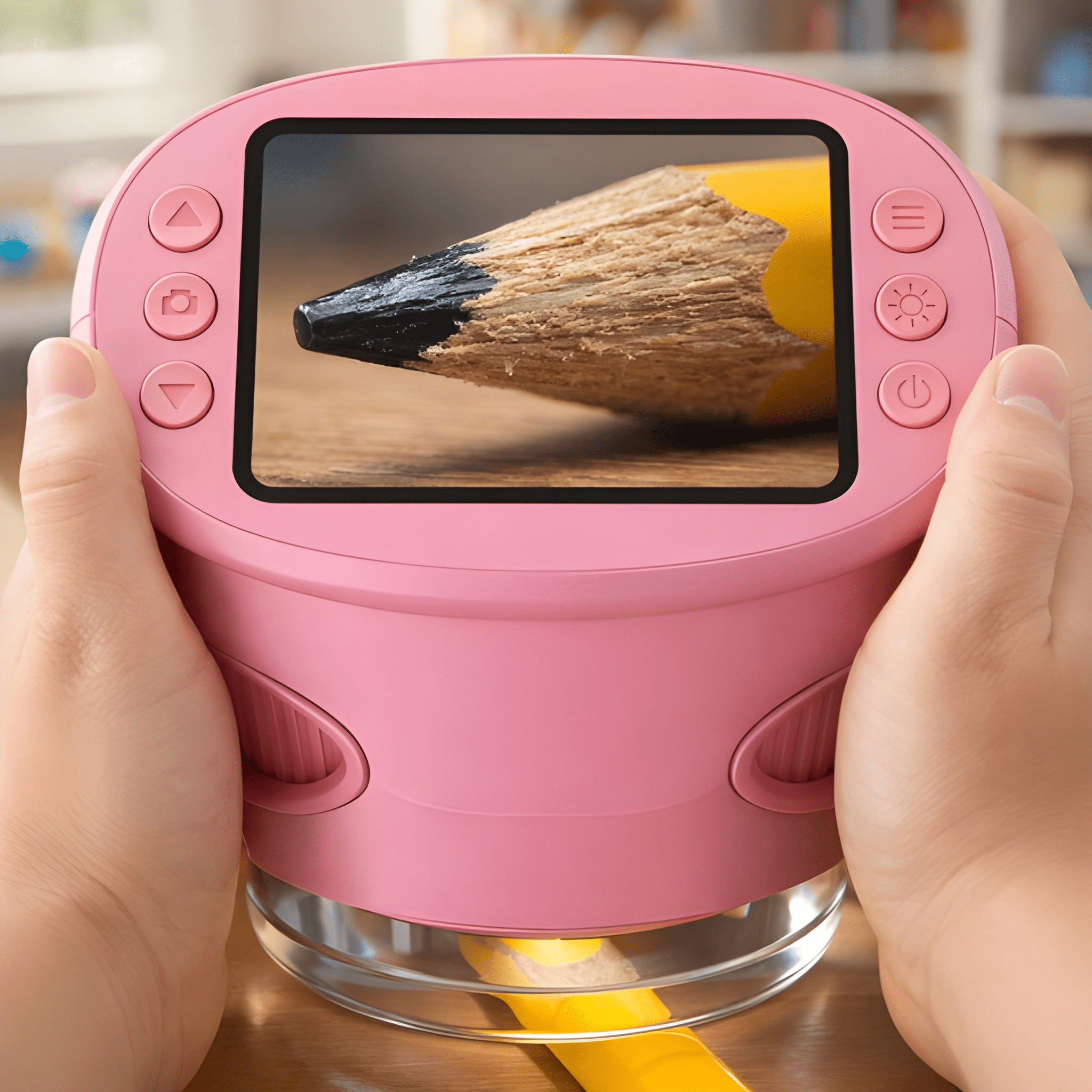 Mini Digital Pocket Microscope For Kids With 1000x Zoom Display