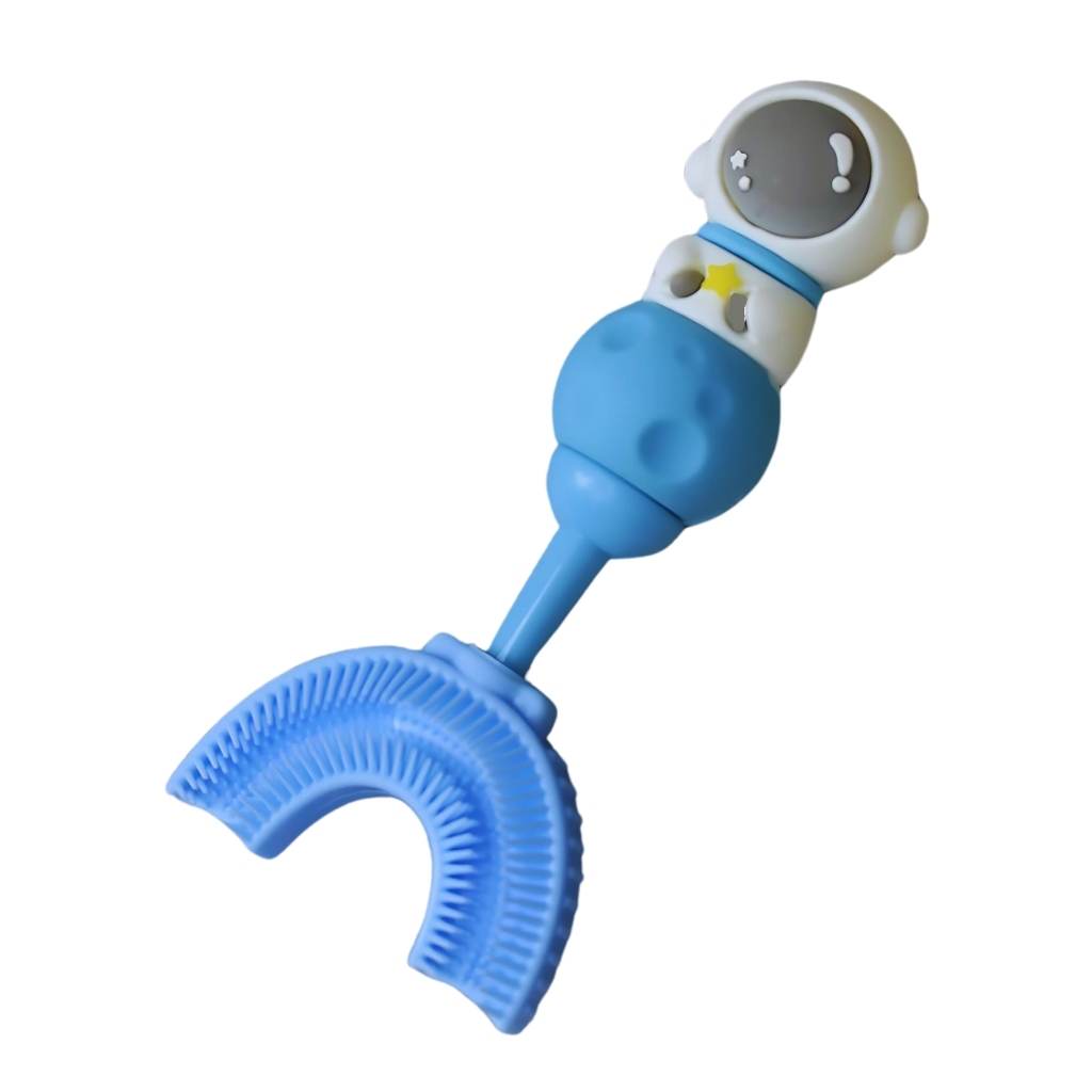 Astronaut Design Silicone 360 Degree Rotating Toothbrush For Kids