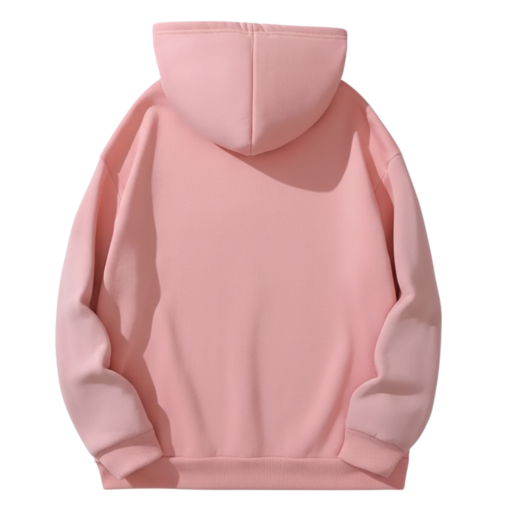 Seasonal Floral Print Kangaroo Pocket Hoodie