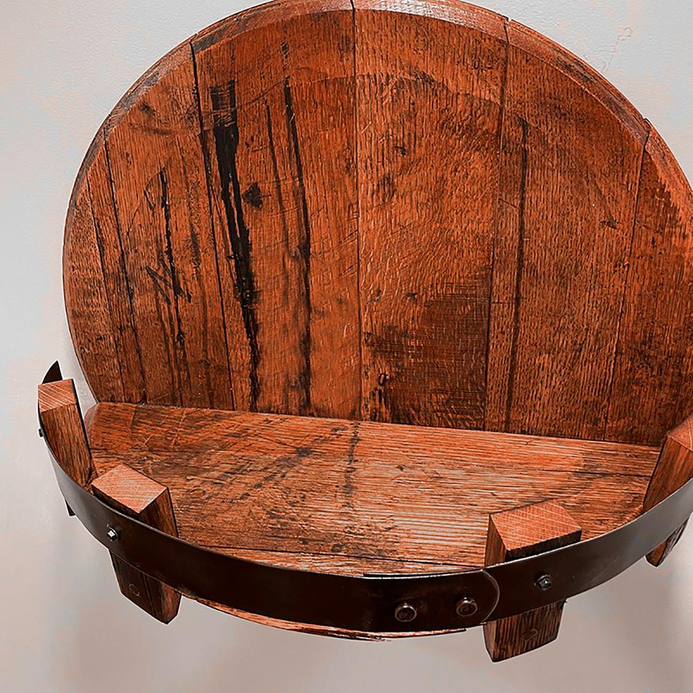 Barrel Shelf Rustic Bar Accessory