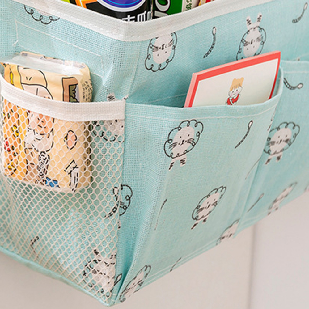 Cotton & Linen Bedside Storage Hanging Bag - Grafton Collection