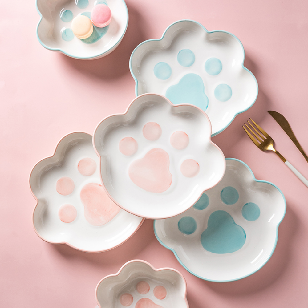 Ceramic Paw Plates - Grafton Collection